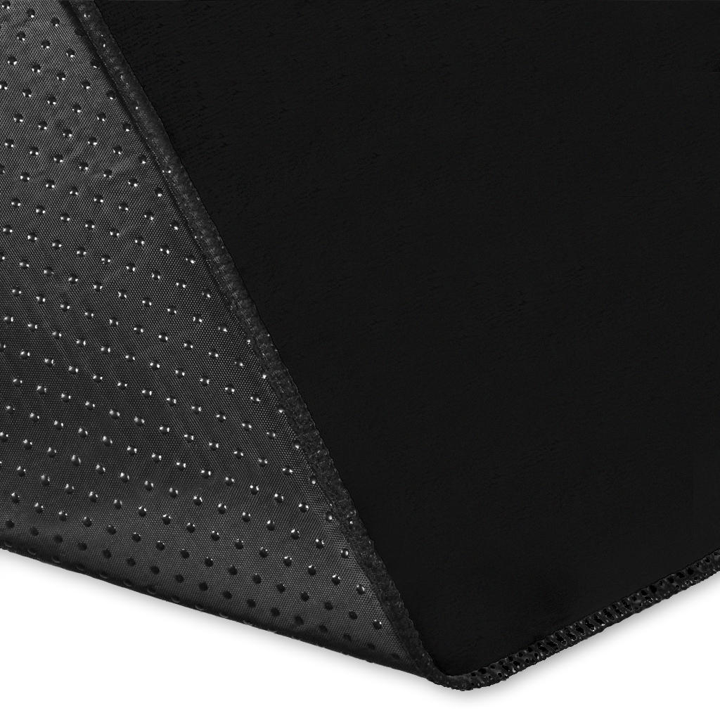 Black Bandana Area Rugs - Minimal