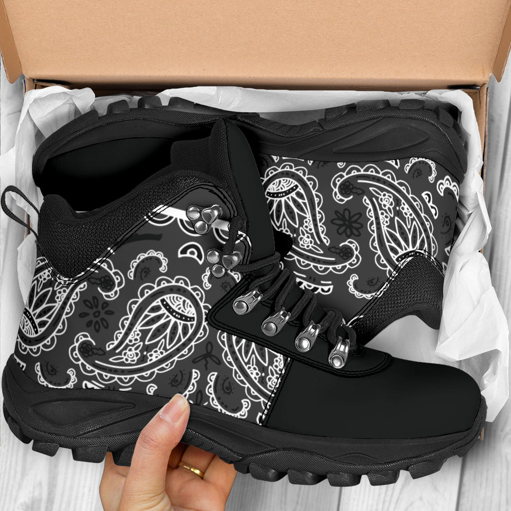 bandana hiking boots