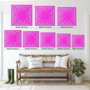 Abruptly Pink Bandana Metal Signs