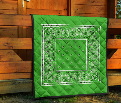 Quilt - Lime Green Bandana Quilt