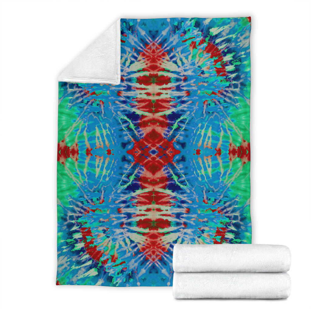 Southwestern Daze Tie Dye Fleece Throw