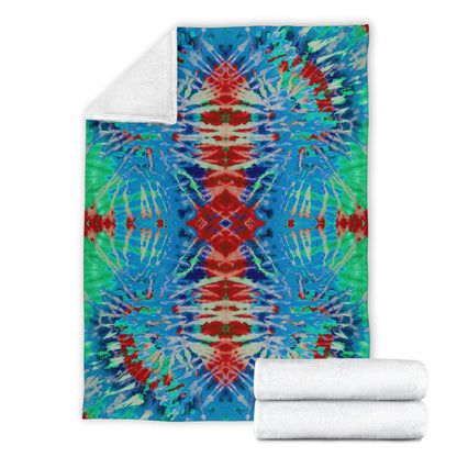 Southwestern Daze Tie Dye Fleece Throw