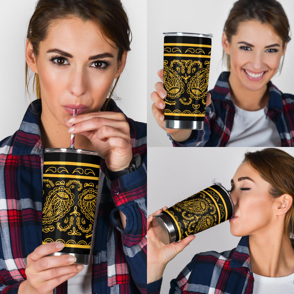 Black Gold Bandana Tumblers