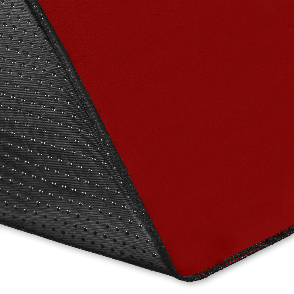 Maroon Bandana Area Rugs - Minimal