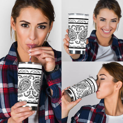 Tumbler - White Bandana