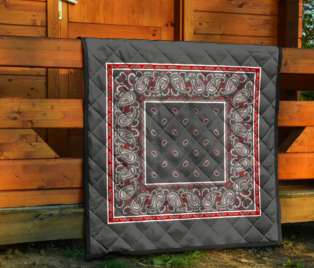 Grey Bandana blanket