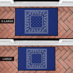 Royal Blue Bandana Door Mats