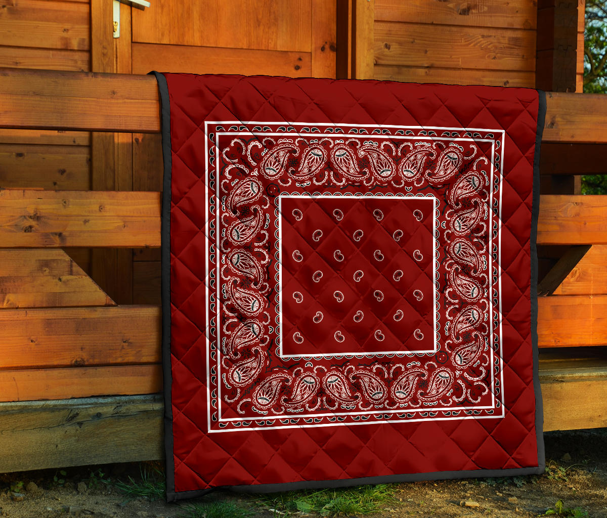 Quilt - Maroon Bandana Quilt