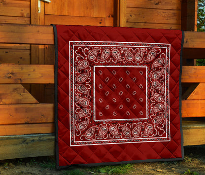 Quilt - Maroon Bandana Quilt