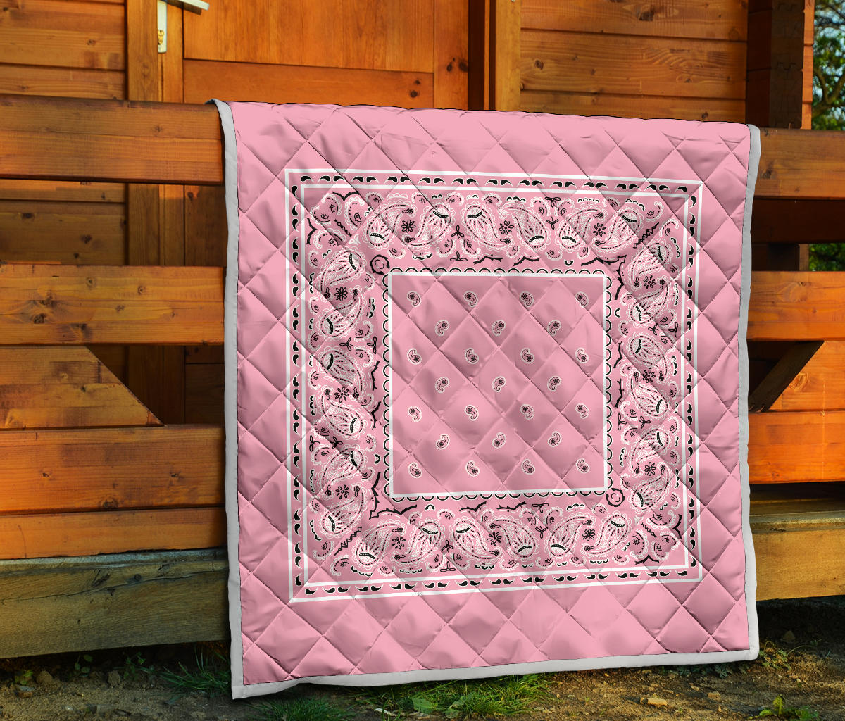 Light Pink Bandana bedspread