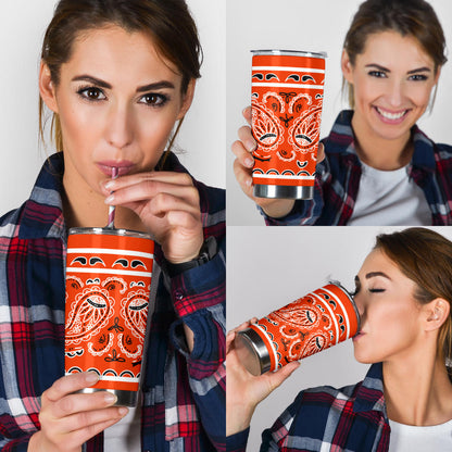 Perfect Orange Bandana Tumblers