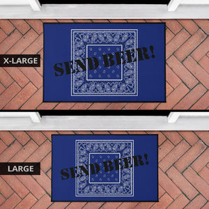 Royal Blue Bandana Door Mats