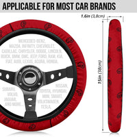 Red and Black Steering Wheel Covers - 3 Styles