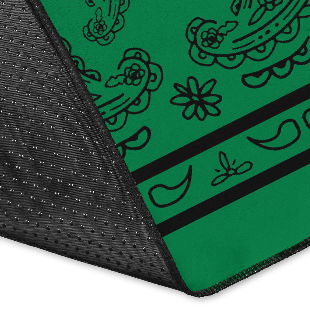 Rasta 420 Bandana Area Rugs Backing