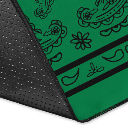 Rasta 420 Bandana Area Rugs Backing