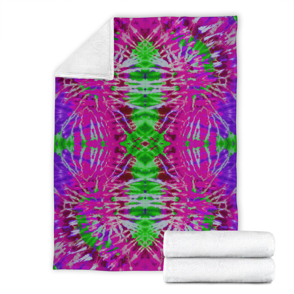 Purple Daze Tie Dye Fleece Throw