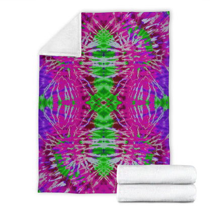 Purple Daze Tie Dye Fleece Throw