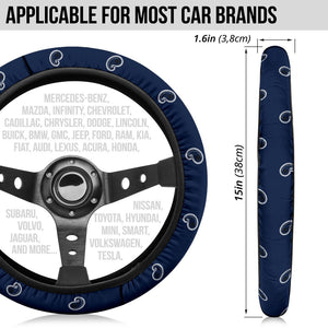 Navy Blue Bandana Steering Wheel Covers - 3 Styles