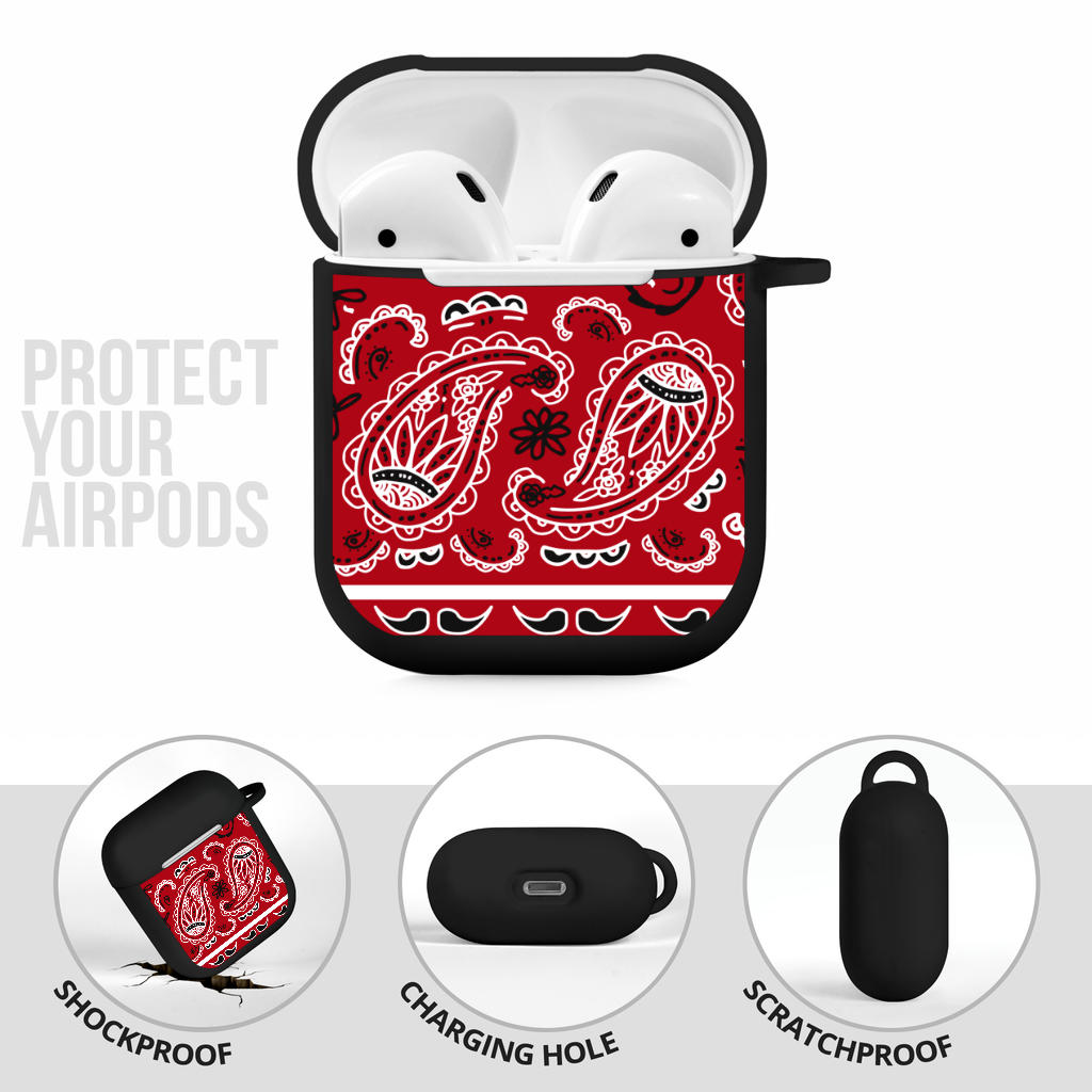 Red Bandana AirPods Case Covers