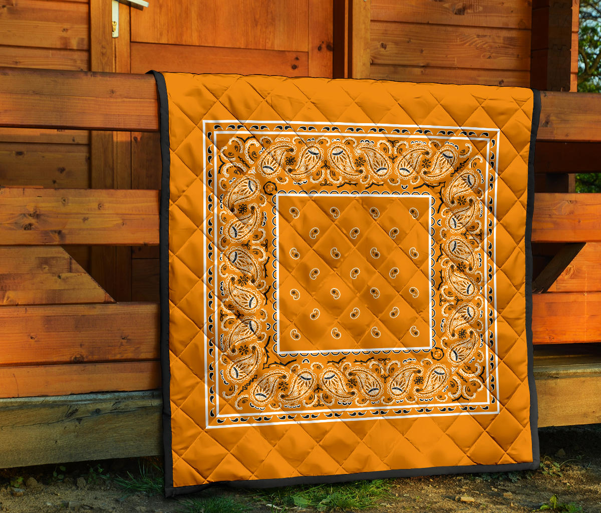 Quilt - Citrus Orange Bandana Quilt