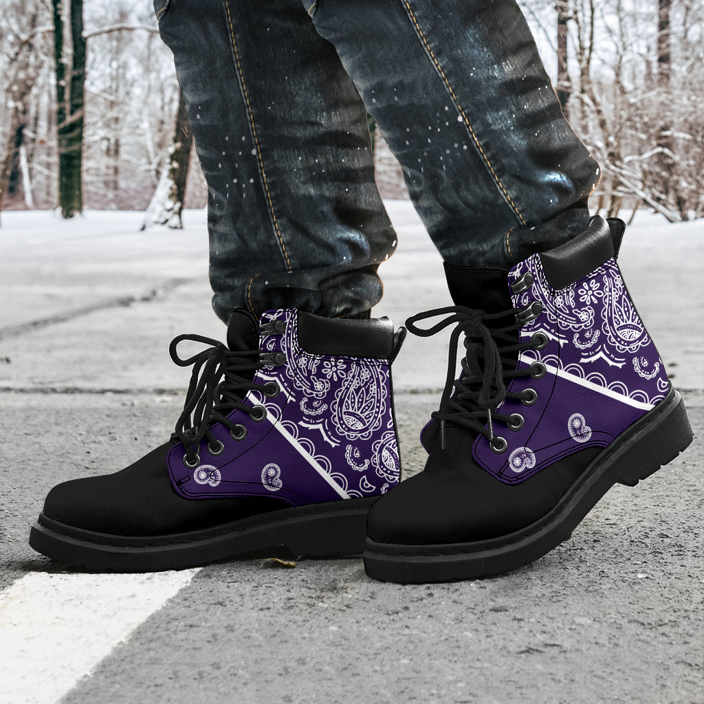 Royal Purple Bandana Blackout All Season Boots