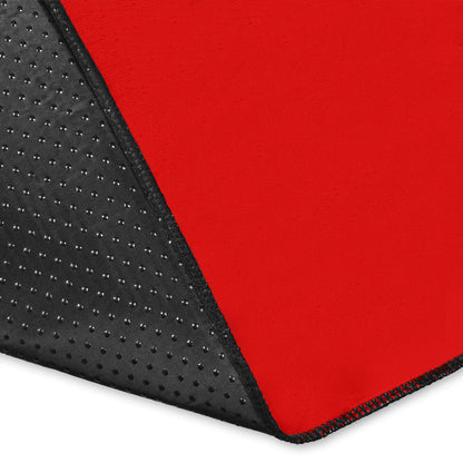 Western Red Bandana Area Rug - Minimal
