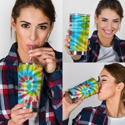 Boho Tie Dye Spiral Bandana Tumblers