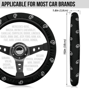 Black Bandana Steering Wheel Covers - 3 Styles