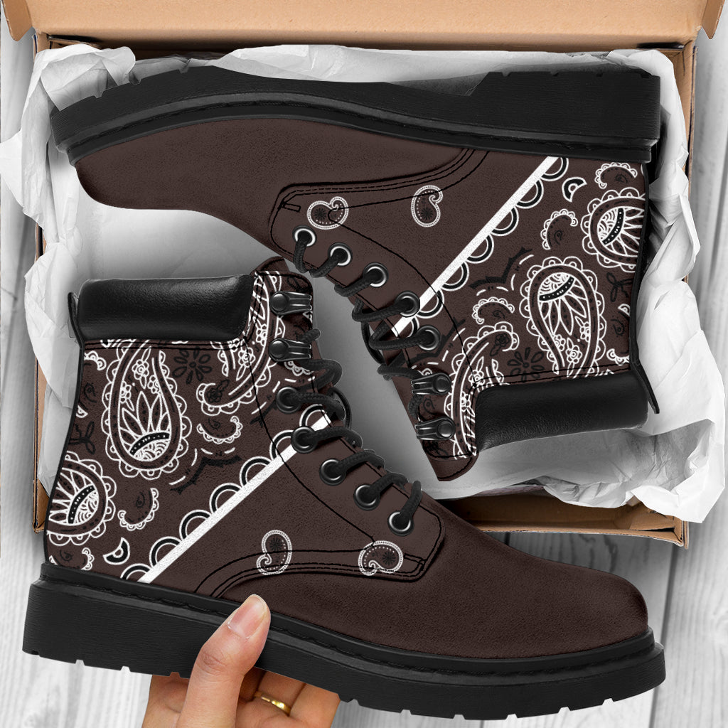 Coffee Brown Bandana All Season Boots