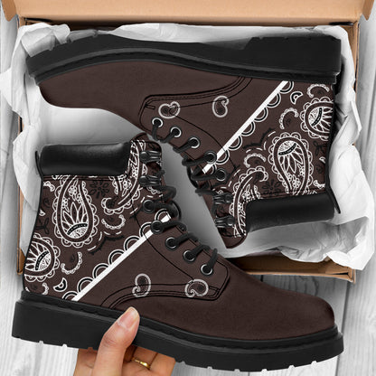 Coffee Brown Bandana All Season Boots