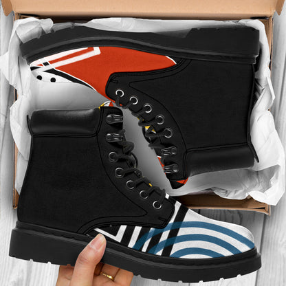 Retro Abstract Art All Season Boots