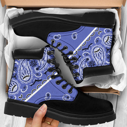 Ocean Blue Bandana Blackout All Season Boots
