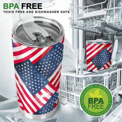 American Flag Bandana Tumblers