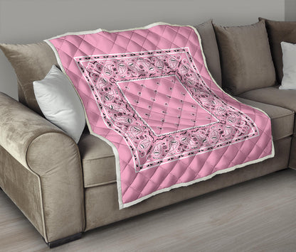Quilt - Lt Pink Bandana Quilt