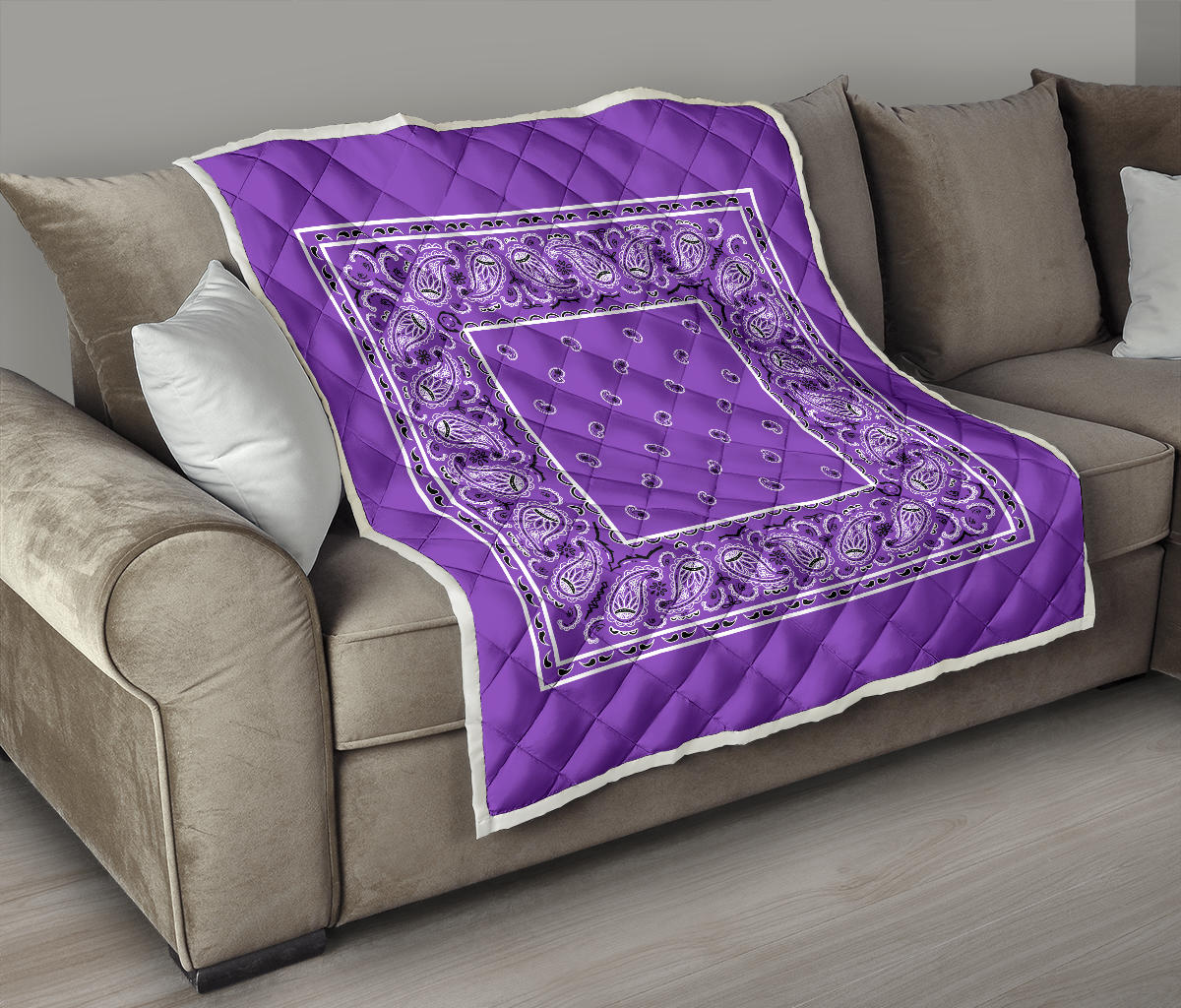 Quilt - Dark Lilac Bandana Quilt
