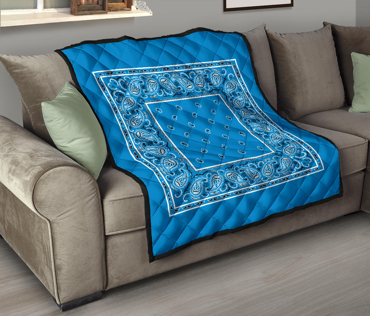 Quilt - Sky Blue Bandana Quilt