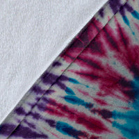 Circular Daze Tie Dye Fleece Throw