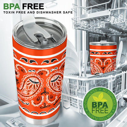 Perfect Orange Bandana Tumblers