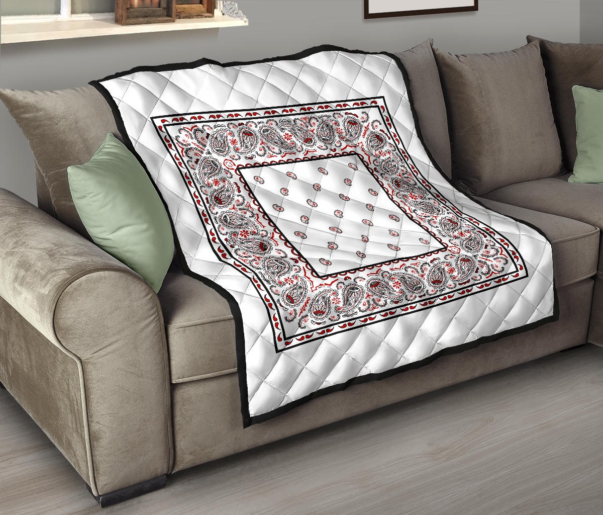 Quilt - Wicked White Bandana Quilt