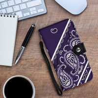 Royal Purple Bandana Phone Case Wallet