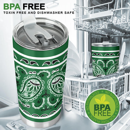 Classic Green Bandana Tumblers