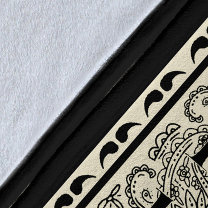 The Dapper Raven Fleece Throw