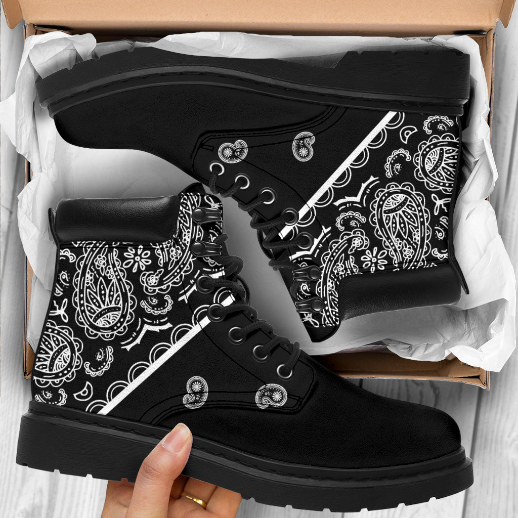 Black Bandana All Season Boots
