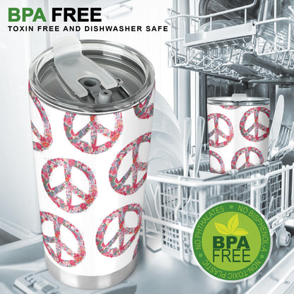 Bohemian Peace Symbol Tumblers