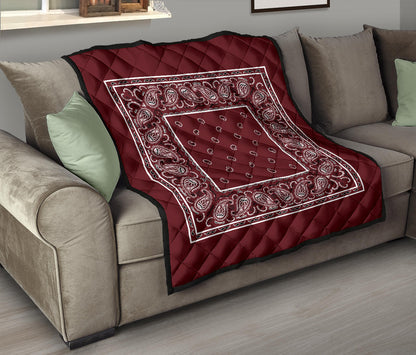 Quilt - Burgundy Bandana Quilt
