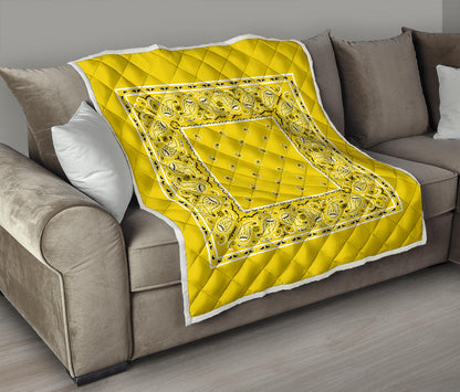 Quilt - Sunshine Yellow Bandana Quilt