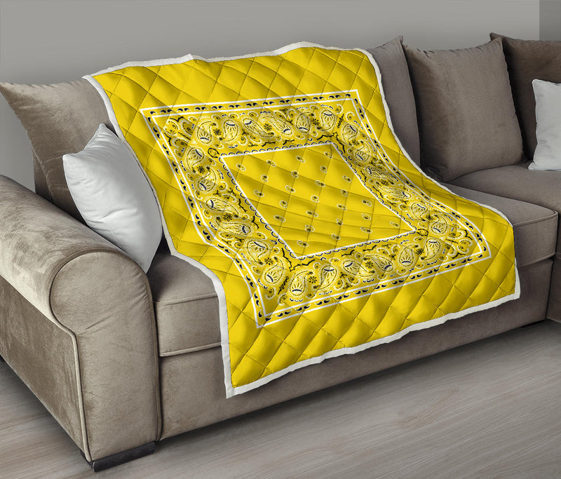 Sunshine Yellow Bandana Quilts