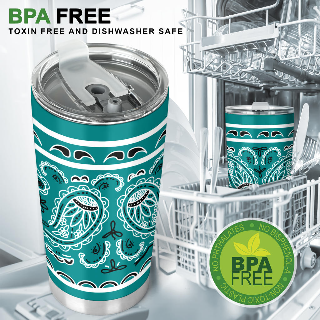 Teal Bandana Tumblers