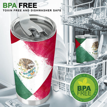 Mexico Flag Patches Tumblers