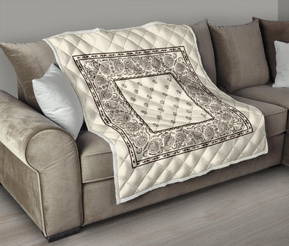 beige and Brown Bandana Quilts